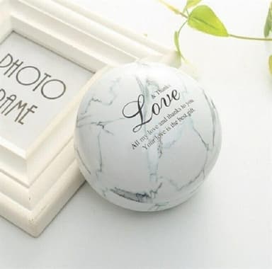 Romantisk Valentine's Day lys - Hvit marmor