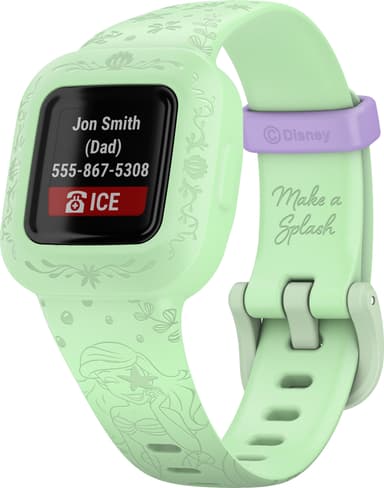 Garmin Vivofit Jr. 3 aktivitetsmåler for barn (Disney, Little Mermaid)