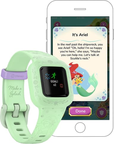 Garmin Vivofit Jr. 3 aktivitetsmåler for barn (Disney, Little Mermaid)