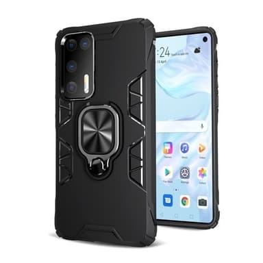 Shockproof TPU deksel med ringholder Huawei P40 Pro, Svart