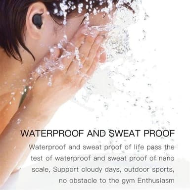 H6 True Wireless Bluetooth 5.0 Headset med ladeboks