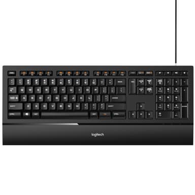 Logitech K740 Illuminated tastatur (sort)