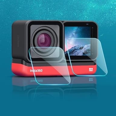 Skjermbeskyttelse Herdet glass Insta 360 One R 4K - Linse + skjerm