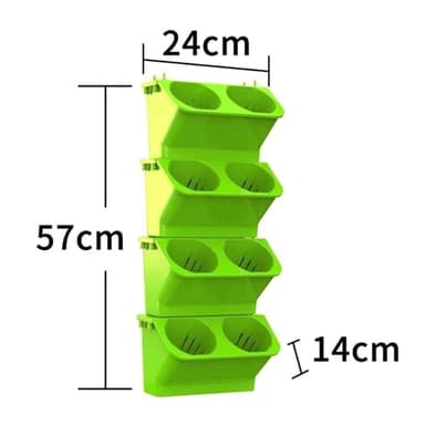 Plantevegg for vertikal dyrking 24x14x57cm Grønn