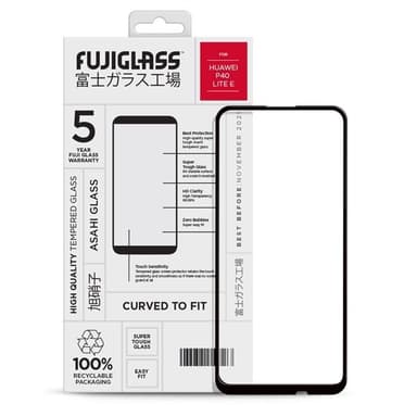 Fuji Curved-to-fit Skjermbeskyttelse Huawei P40 Lite E Klar/svart