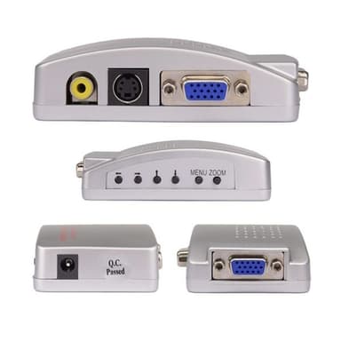 Adapter VGA til Video S-Video / PC to TV konverterer