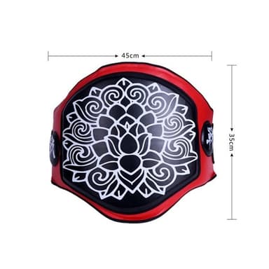 Belly Pad for kampsport Rød/Svart