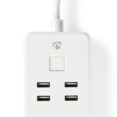 NedisWi-Fi smart grenuttag 3x Schuko typ F 4x USB 16 A