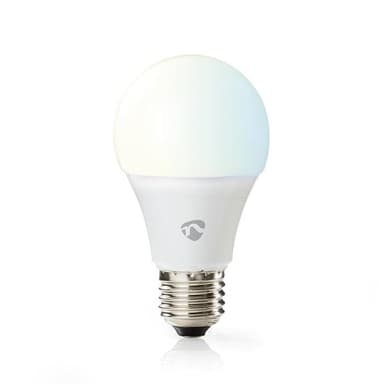 Nedis WiFi Smart LED-lyspære E27 Varm til kald hvit