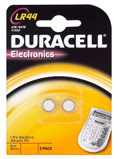 Duracell batteri LR44 (2 stk)