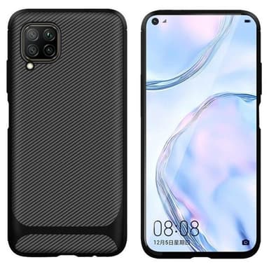 TPU deksel Huawei nova 6 SE / nova 7i, Carbon Fiber+Svart