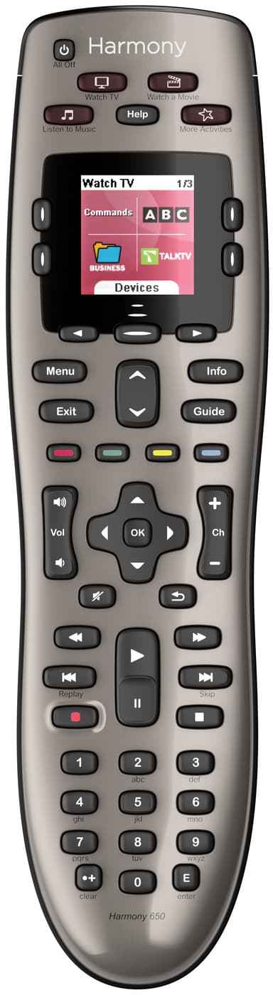 Logitech Harmony 650 fjernkontroll