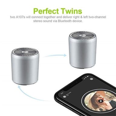 Trådløs 3-i-1  mini Bluetooth Høyttaler / Subwoofer / Boom Box , svart