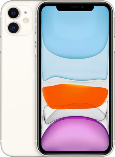 iPhone 11 smarttelefon 64 GB (hvit)