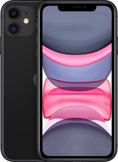 iPhone 11 smarttelefon 64 GB (sort)