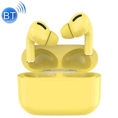 Macaron Trådløst in-ear Headset med ladeboks &  5.0 Bluetooth - Gul