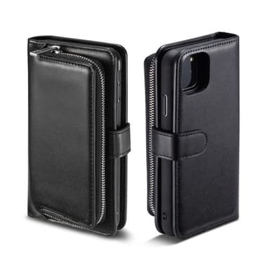 Lommeboksdeksel med myntlomme iPhone 11, Svart