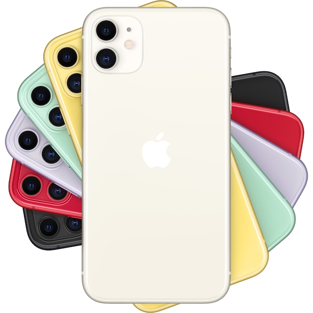 iPhone 11 smarttelefon 128 GB (hvit)