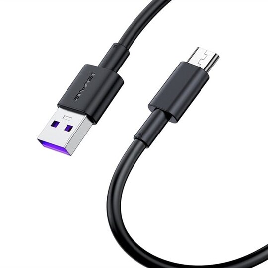 1m Hurtigladekabel USB-type C - Svart