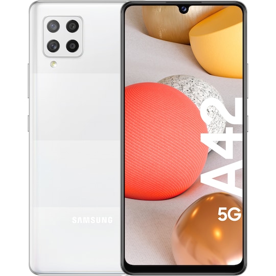 Samsung Galaxy A42 5G smarttelefon 4/128GB (prism dot white)