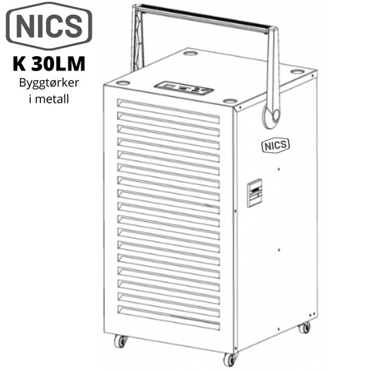 NICS K 30LM, robust luftavfukter i metall