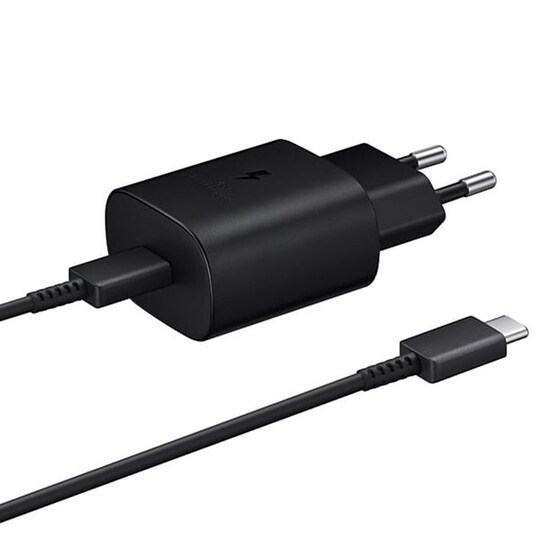 Samsung Super Fast 25W vegglader med 1-meters kabel (sort)