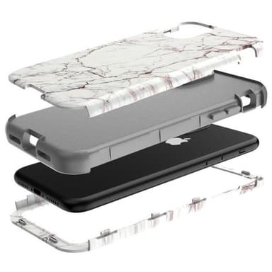 3 i 1 Full Protection Deksel til iPhone 11 PRO - MARBLE