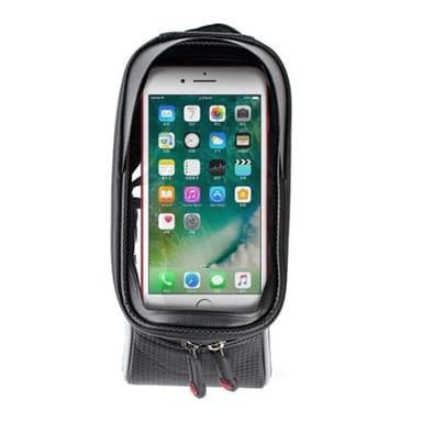 Vanntett MTB sykkelveske med rom til 6.0 smartphone - Svart