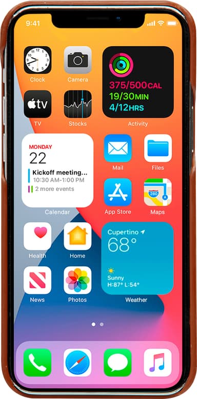 Dbramante1928 Lynge lommebokdeksel til iPhone 12/12 Pro (brun)