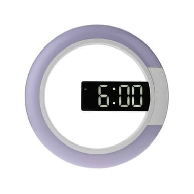 Rund LED Nattlampe/Veggklokke Ø30