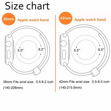 Apple Watch armbånd 38 mm - klokke lær - Glitter sølv