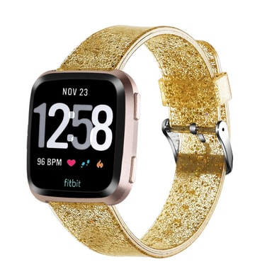Fitbit Versa armbånd silikon gull Elkjøp