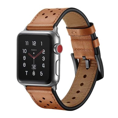 Apple Watch armbånd i ekte lær 42 mm - brunt