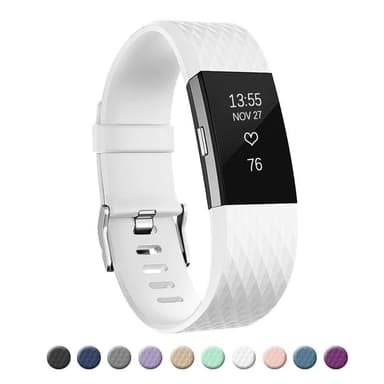 Armbånd for Fitbit Charge 2 - Hvit - S