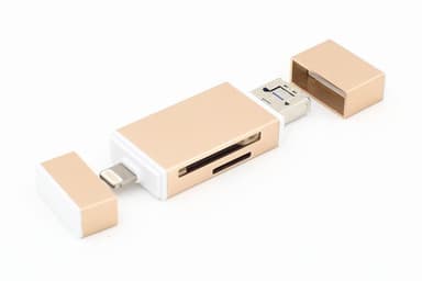 Minnekortadapter for iPhone, iPad, Android - rosa