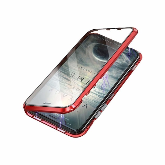 Samsung Galaxy S10 deksel med skjermbeskytter Rød