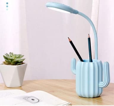 Bordlampe / pennestativ med ladbar LED-belysning