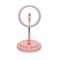 INF 10 ⬝sammenleggbar selfie ringlampe med mobil holder - rosa