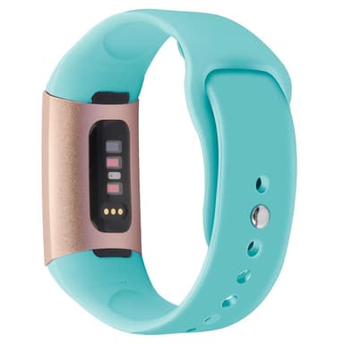 Fitbit Charge 3/4 armbånd silikon - turkis - L