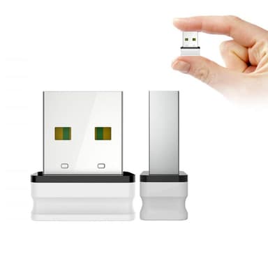 USB Wifi-adapter 150 Mbps 2,4 GHz nettverksadapter - hvit