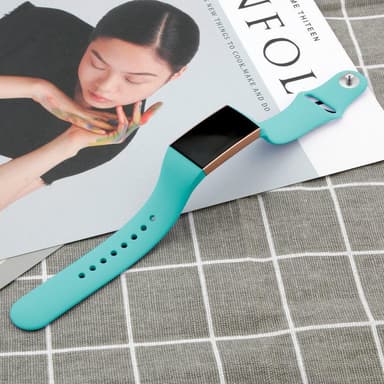 Fitbit Charge 3/4 armbånd silikon - turkis - L