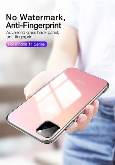 Deksel til iPhone 11 Pro - gjennomsiktig / rosa