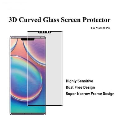 Skjermbeskytter Huawei Mate 30 Pro Herdet Glass Svart