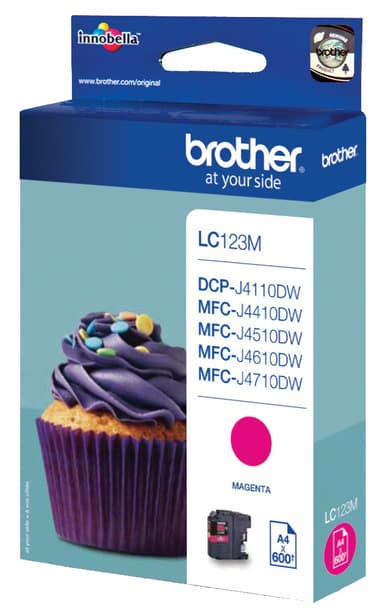 Brother blekkpatron LC123M Magenta
