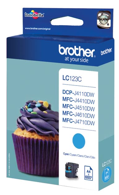 Brother blekkpatron LC123C Cyan