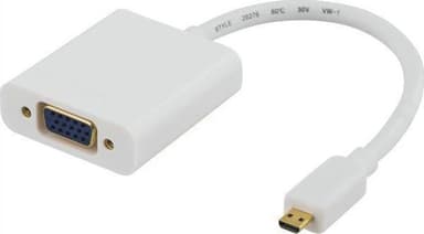 Qnect Micro-HDM til VGA-adapter (0,2 m)