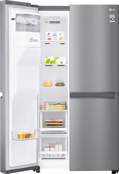 LG side-by-side kombiskap GSL480PZXV (stål)