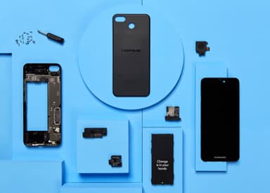 Fairphone 3 Plus smarttelefon (sort)