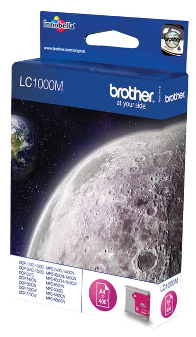Brother blekkpatron LC1000M Magenta