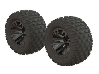 ARRMA dBoots Fortress Tire Set Glued Gun Metal(2)